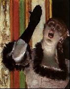 Edgar Degas Singer With a Glove oil painting reproduction